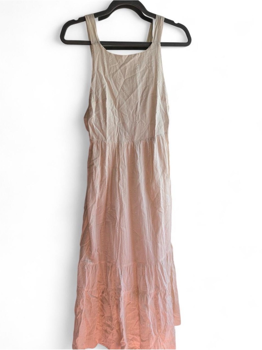Zara cream maxi dress with low back size xs
